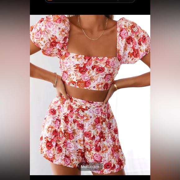 Boho Floral Two piece set - Picture 4 of 4
